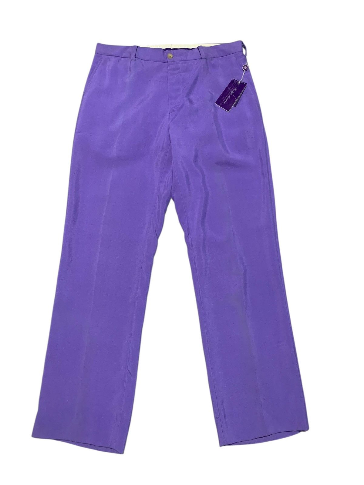 Ralph Lauren Purple Label Ralph Lauren Purple Label purple silk trouser NWT Size US 32 / EU 48 - 1 Thumbnail