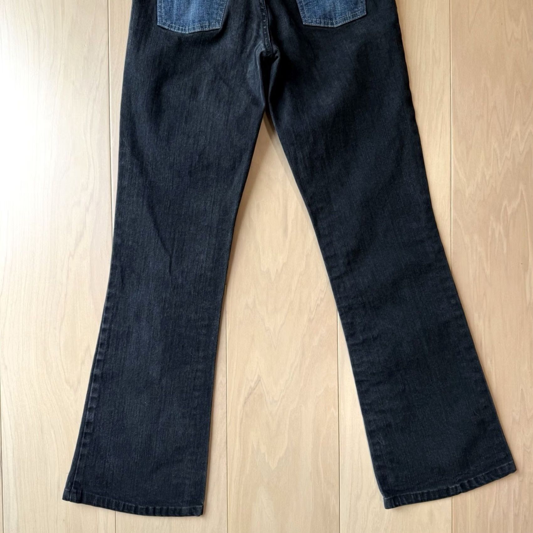Karl Kani VINTAGE Karl Kani Jeans Women's 27 Blue Black Double Knee Streetwear Flare Size 27" / US 4 / IT 40 - 7 Thumbnail