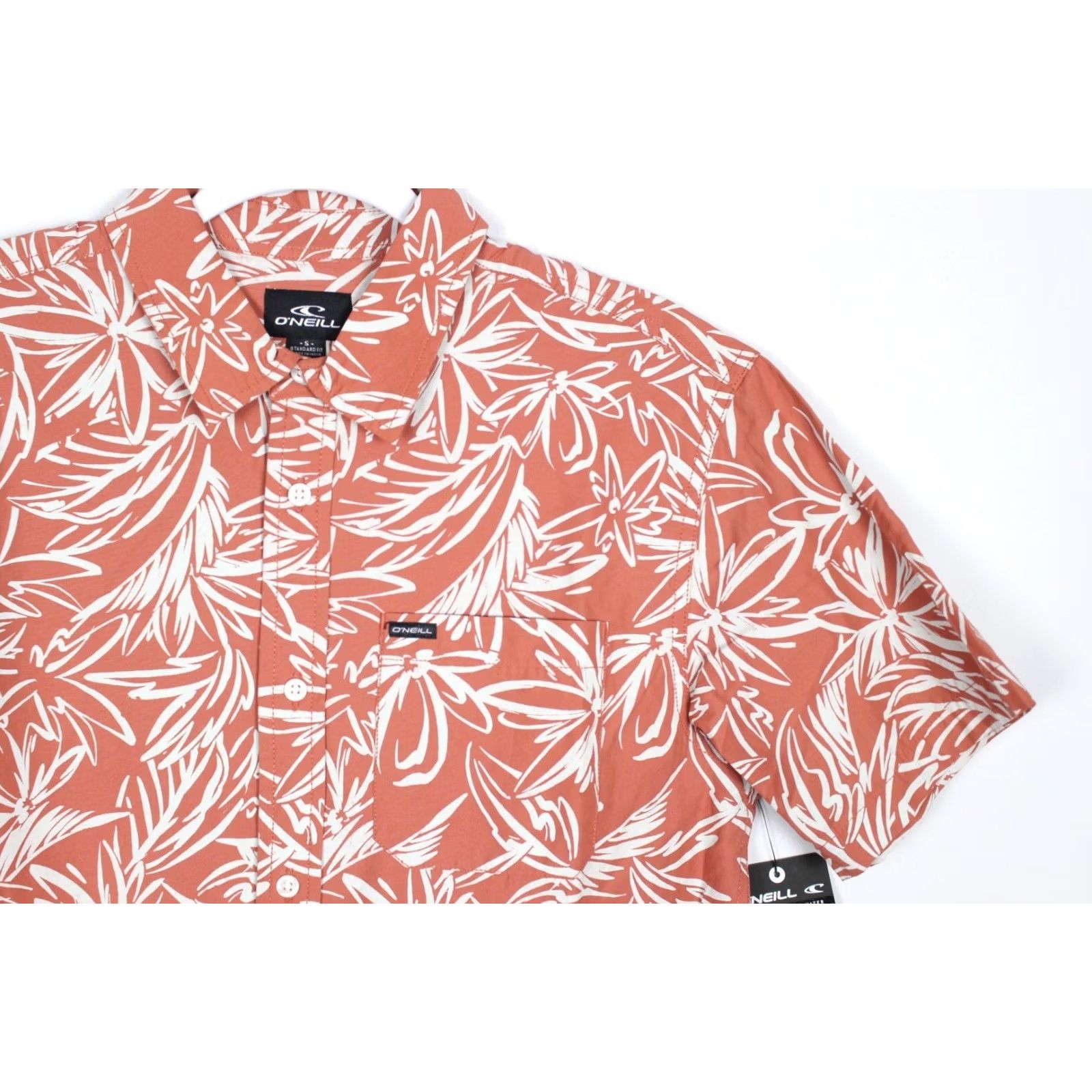 O'Neill O'Neill Men's Shoreside Short Sleeve Button Shirt S Small Auburn Floral Print Size US S / EU 44-46 / 1 - 4 Thumbnail