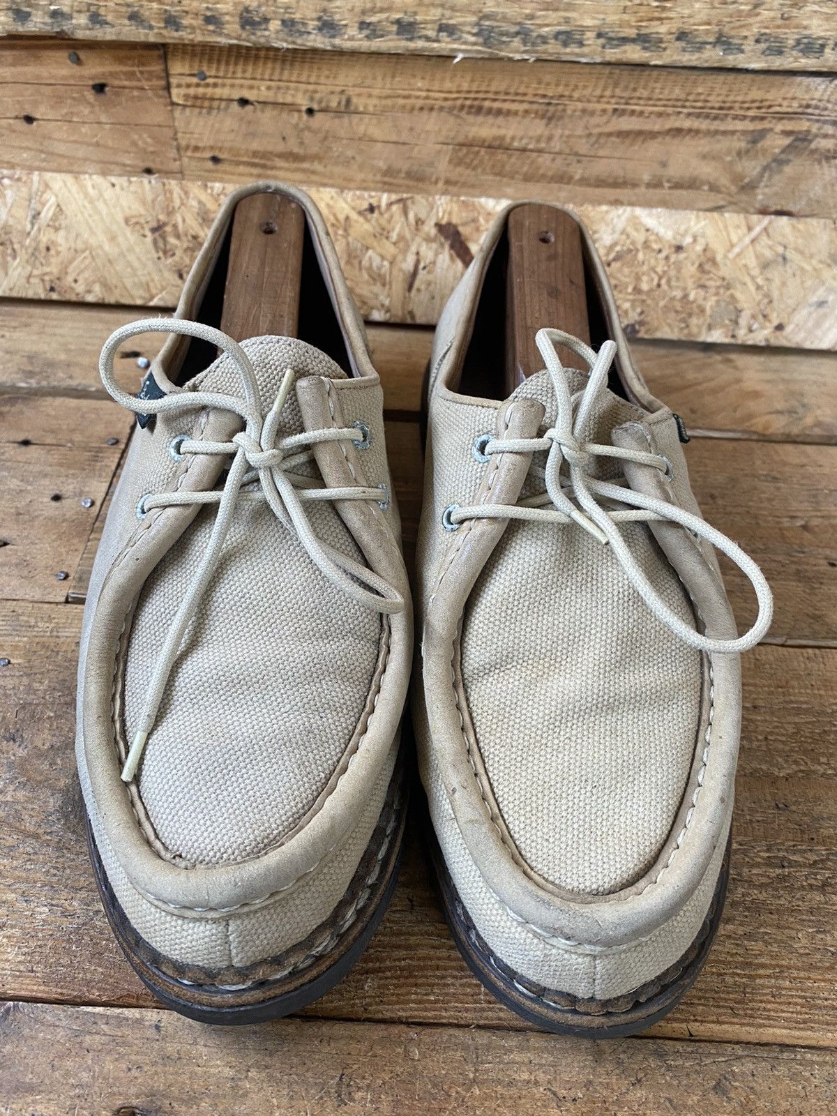 Paraboot Paraboot michael canvas derby casual leather shoes sz40.5 Size US 7.5 / EU 40-41 - 2 Thumbnail