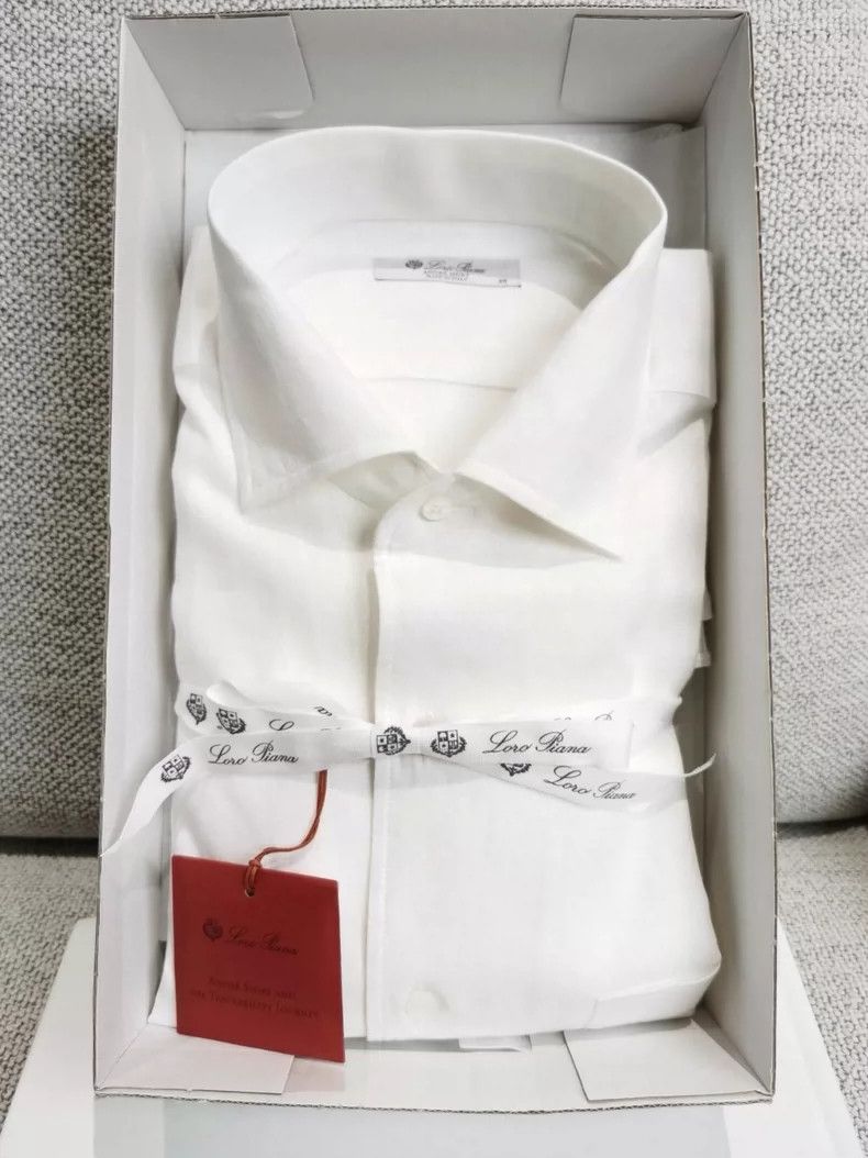 Loro Piana LORO PIANA Men's linen shirt Size US XS / EU 42 / 0 - 2 Thumbnail
