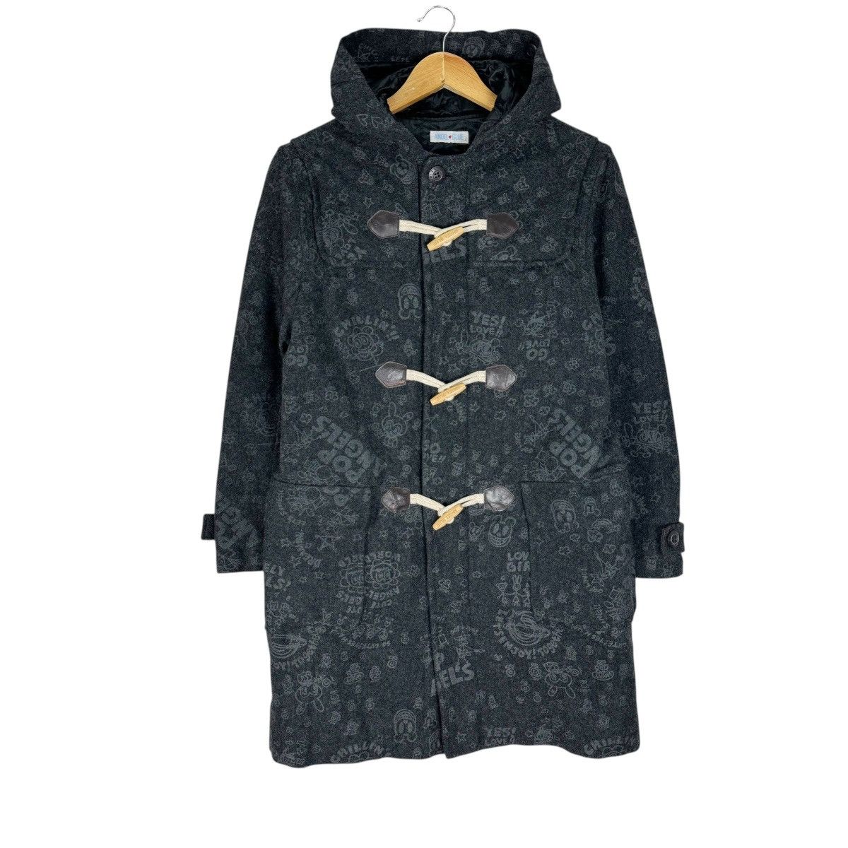 Angel Blue 🌟ANGEL BLUE HOODIE DUFFLE COAT JACKET Size L / US 10 / IT 46 - 1 Thumbnail