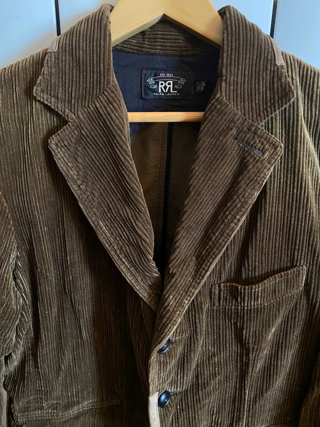 RRL Ralph Lauren RRL Wide Wale Corduroy Vintage Distressed Blazer (M) Size US M / EU 48-50 / 2 - 2 Thumbnail