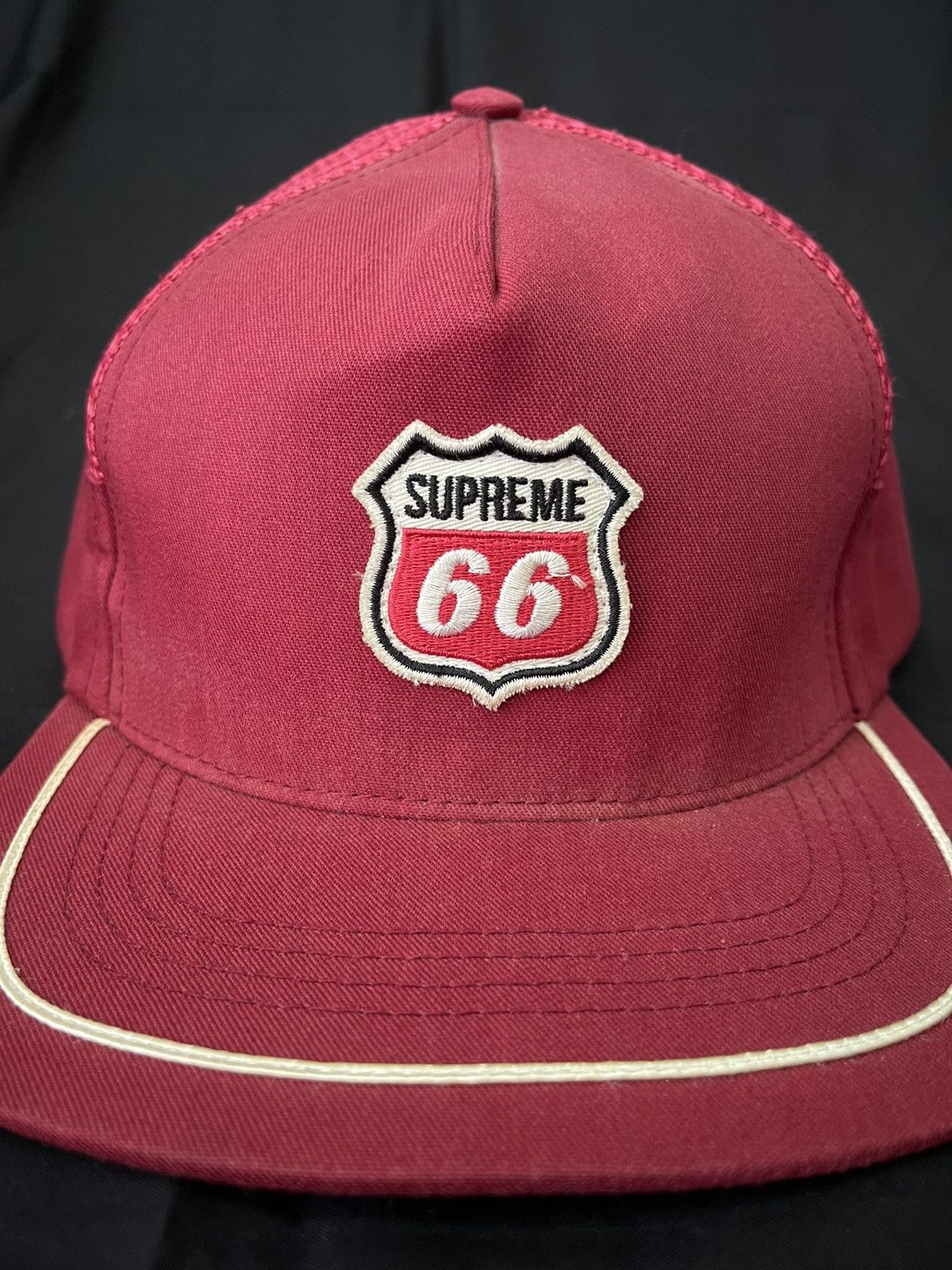 Supreme SS12 Supreme Route 66 Side Vent 5 Panel Snapback Cap Hat Size ONE SIZE - 6 Thumbnail