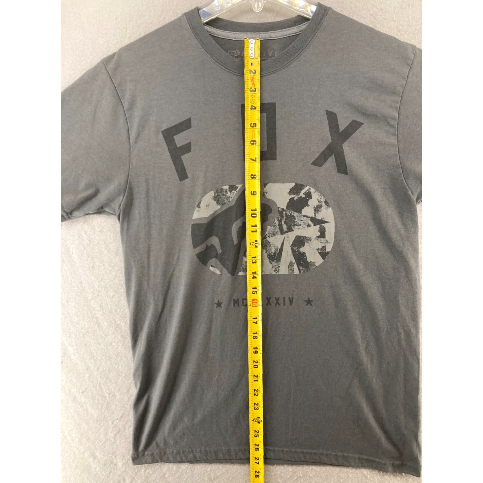 Logo 7 VINTAGE Fox Tech Mens TShirt Medium Gray Active Racing Logo Size US M / EU 48-50 / 2 - 4 Thumbnail