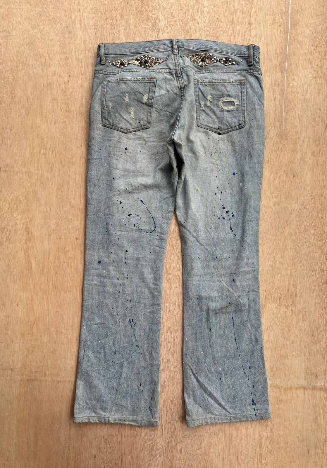 If Six Was Nine Distressed Denim Schlussel Ifsixwasnine Lgb style Bootcut Size US 34 / EU 50 - 2 Thumbnail