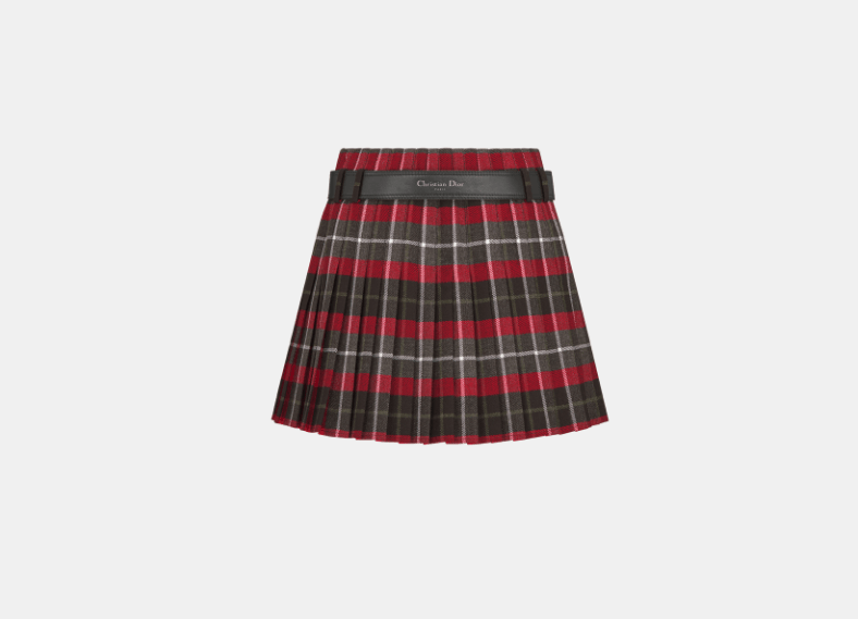 Dior o1w1db10326 511J73 Kilt Short in Multicolor Size 30" / US 8 / IT 44 - 2 Thumbnail