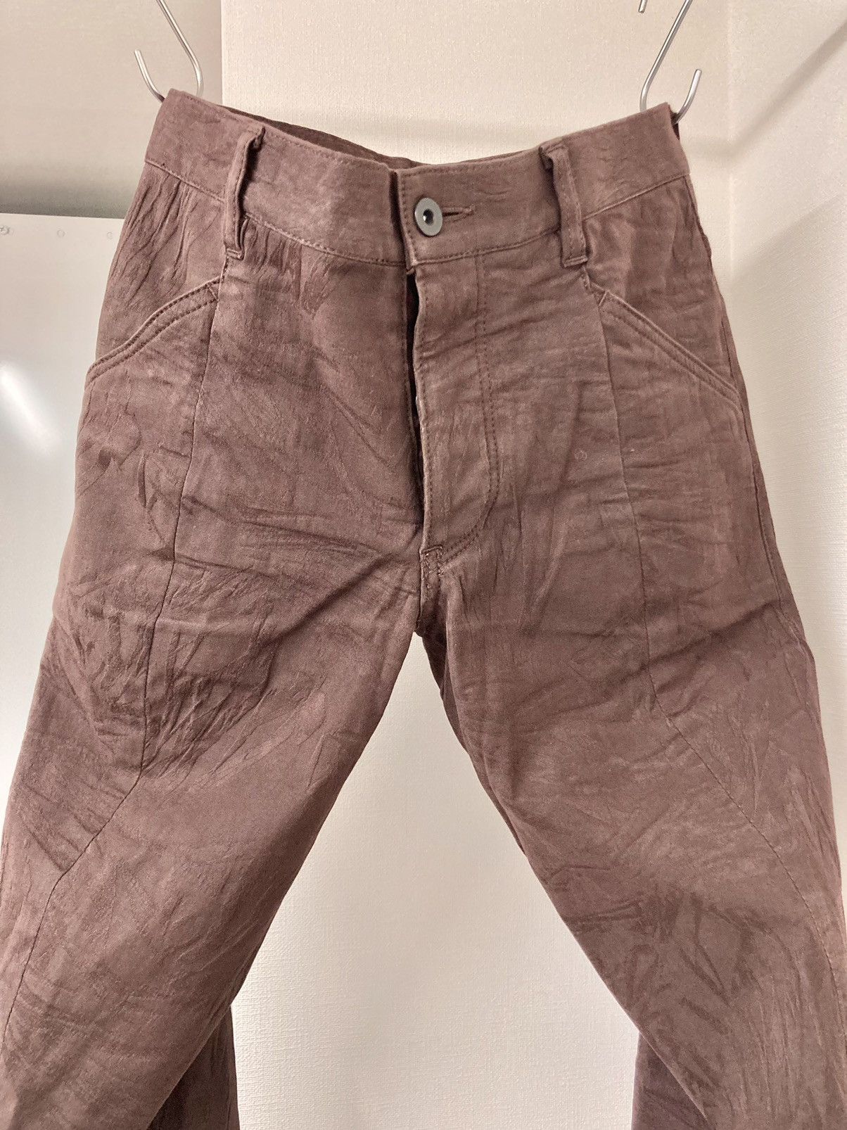 Kazuyuki Kumagai Attachment KAZUYUKI KUMAGAI ATTACHMENT Jtype Curved woven stretch pants Size US 30 / EU 46 - 8 Thumbnail