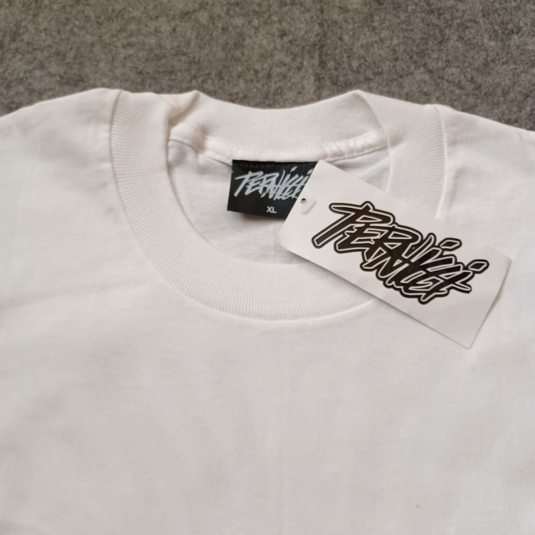 Vintage Pernicci Unlimited Humanity T Shirt Mens XL White Happy Face Short Sleeve Vintage Size US XL / EU 56 / 4 - 6 Thumbnail