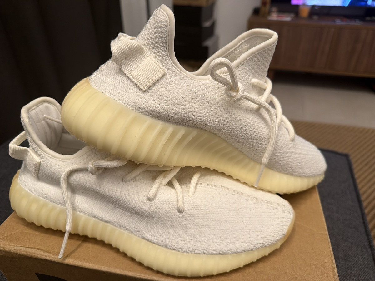 Yeezy Adidas Yeezy Boost 350 V2 Cream Triple White Size US 9 / EU 42 - 7 Thumbnail