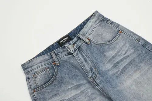 Jean American retro distressed raw edge flared jeans Size US 32 / EU 48 - 3 Thumbnail