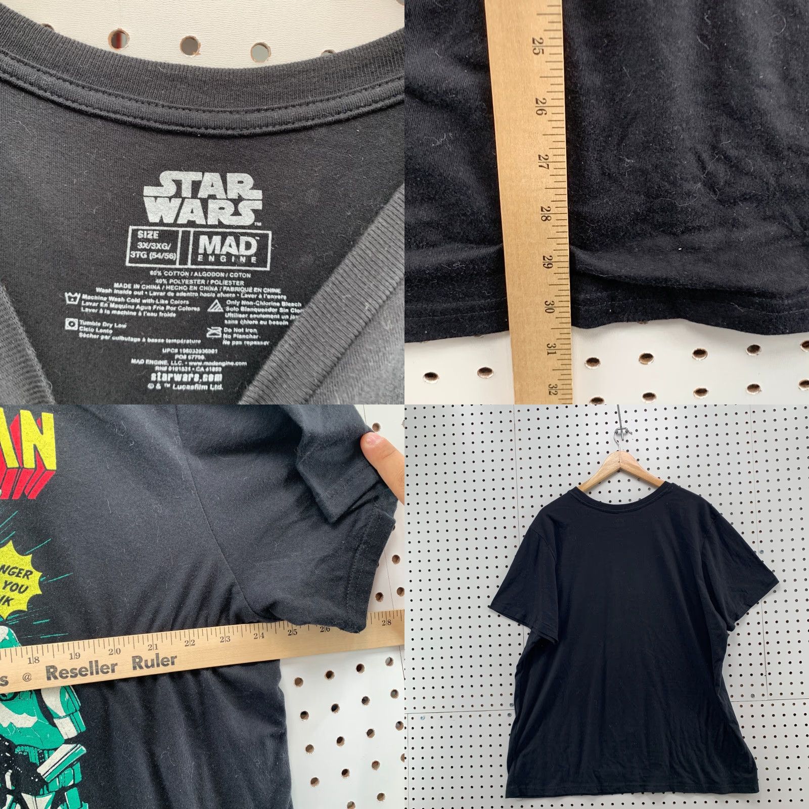 Star Wars Star Wars The Mandalorian "This Is The Way" Men Black Short Sleeve 3XL XXXL Size US 39 - 9 Thumbnail