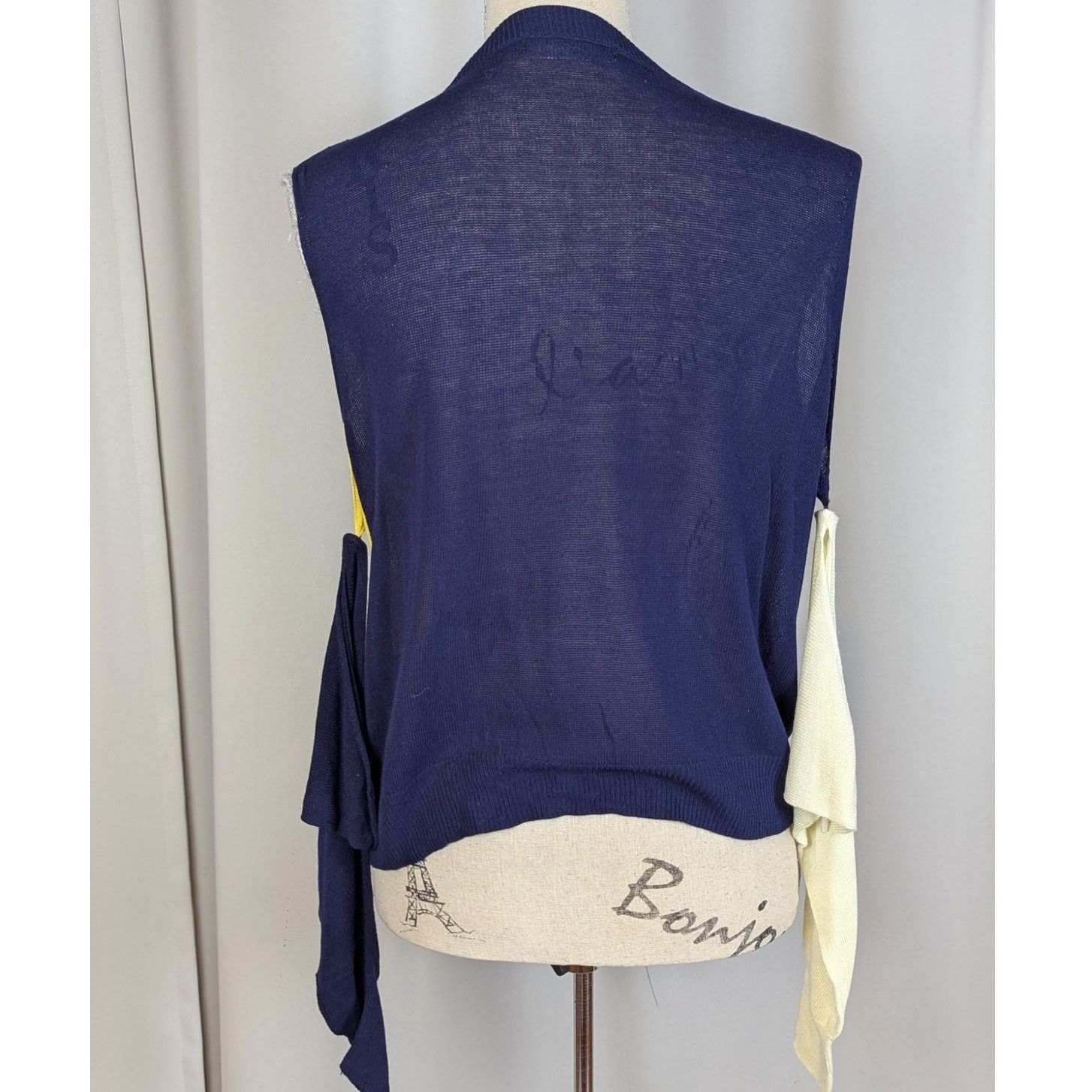 Other Wool Blend Cutout Color Block Deconstructed Sweater Blue Size S / US 4 / IT 40 - 7 Thumbnail