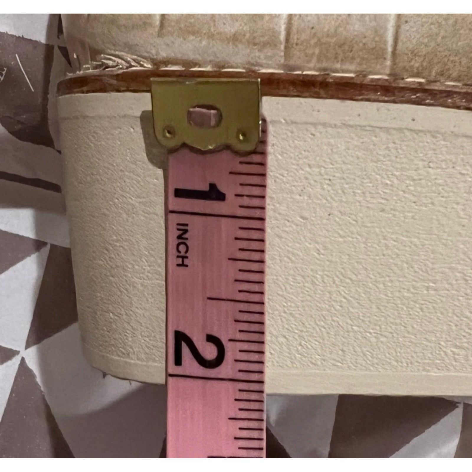 Anthropologie NWT Anthropologie Cream Croc Print Leather Platform Boots Si Size US 6.5 / IT 36.5 - 5 Thumbnail