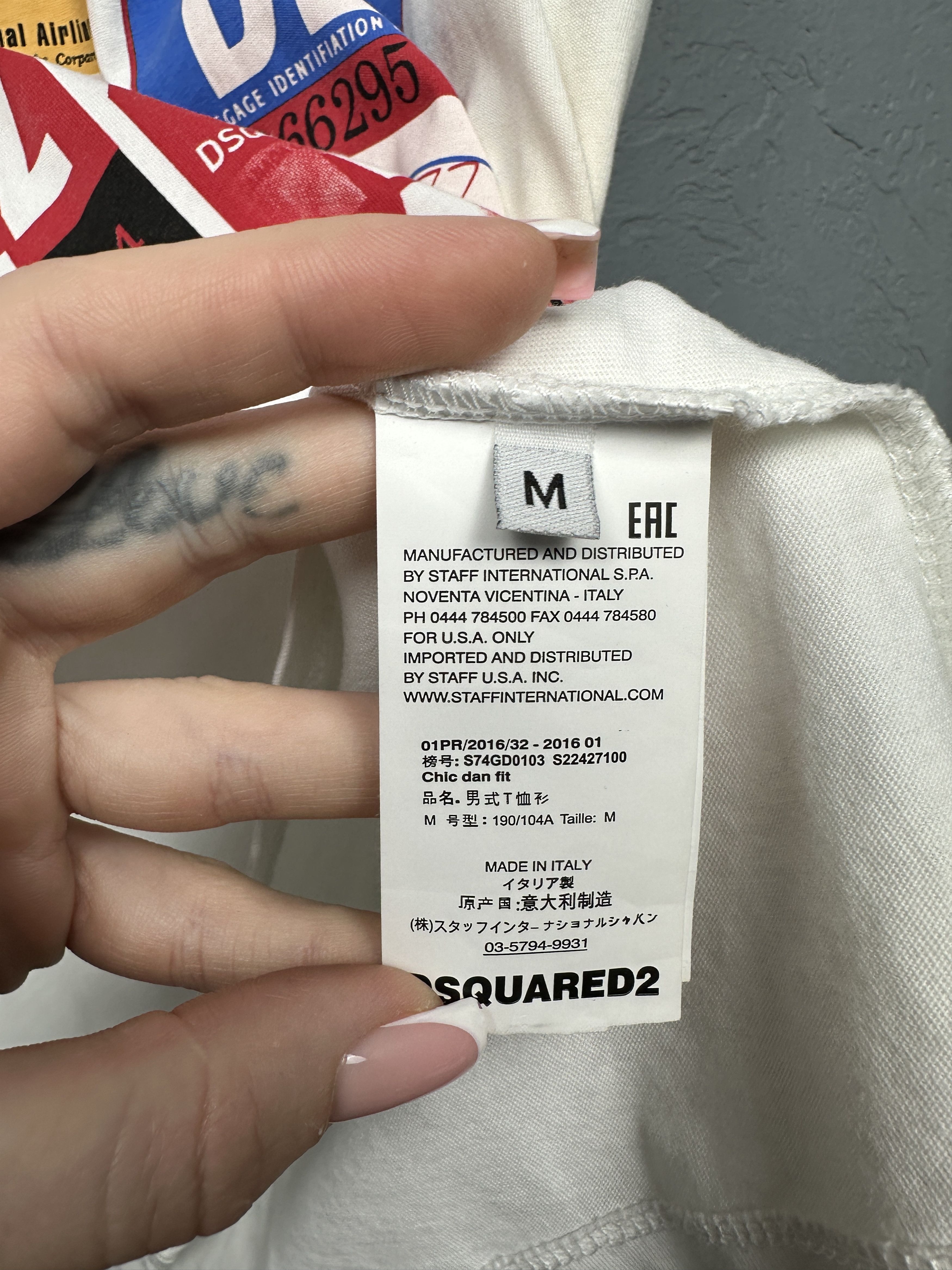 Dsquared2 Dsquared2 Mens T-Shirt Size US M / EU 48-50 / 2 - 7 Thumbnail