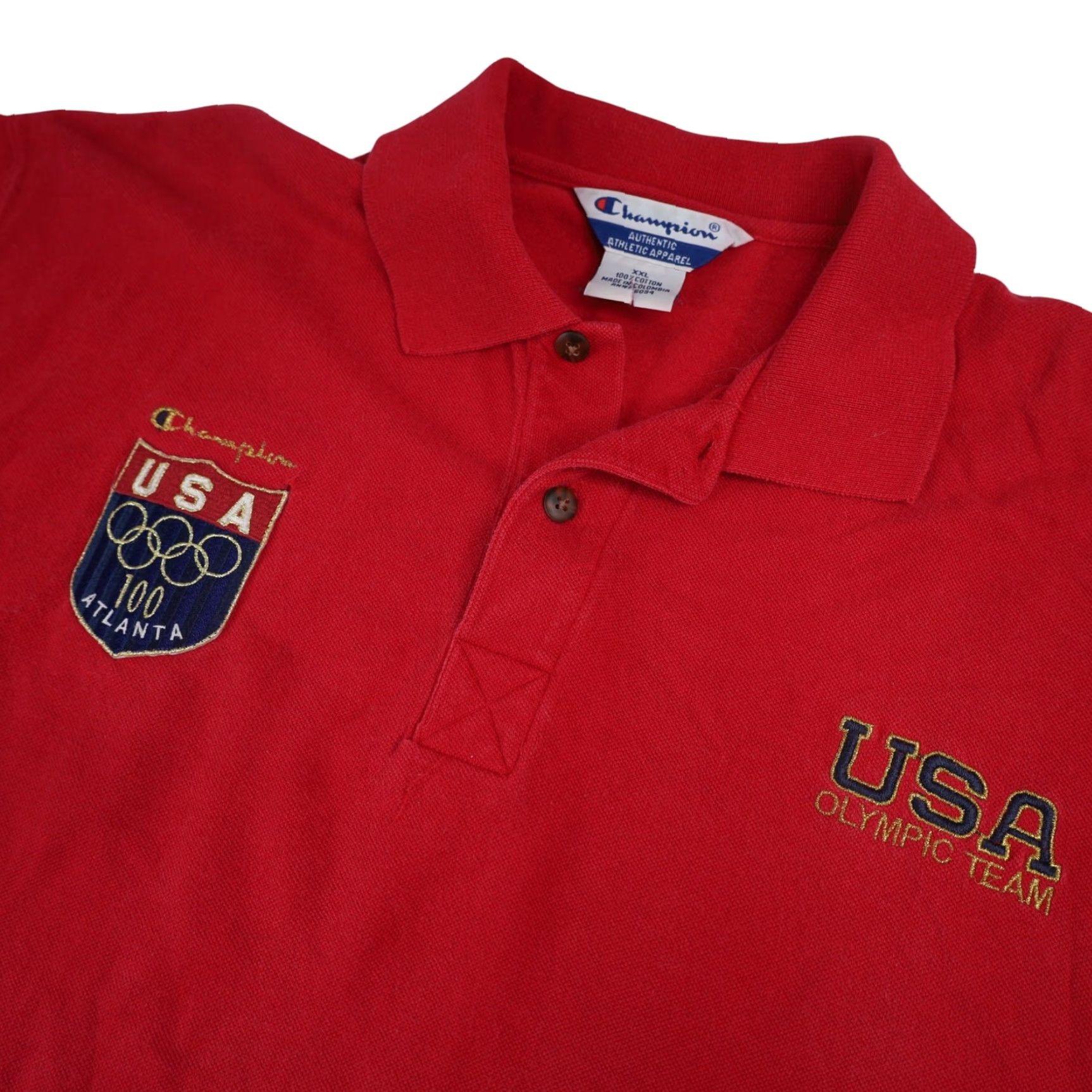 Champion VINTAGE Champion USA Olympics Polo Shirt Men 2XL Red XXL Polo USA Olympics Men Shirt Champion 2XL Red Vintage Size US XXL / EU 58 / 5 - 4 Thumbnail