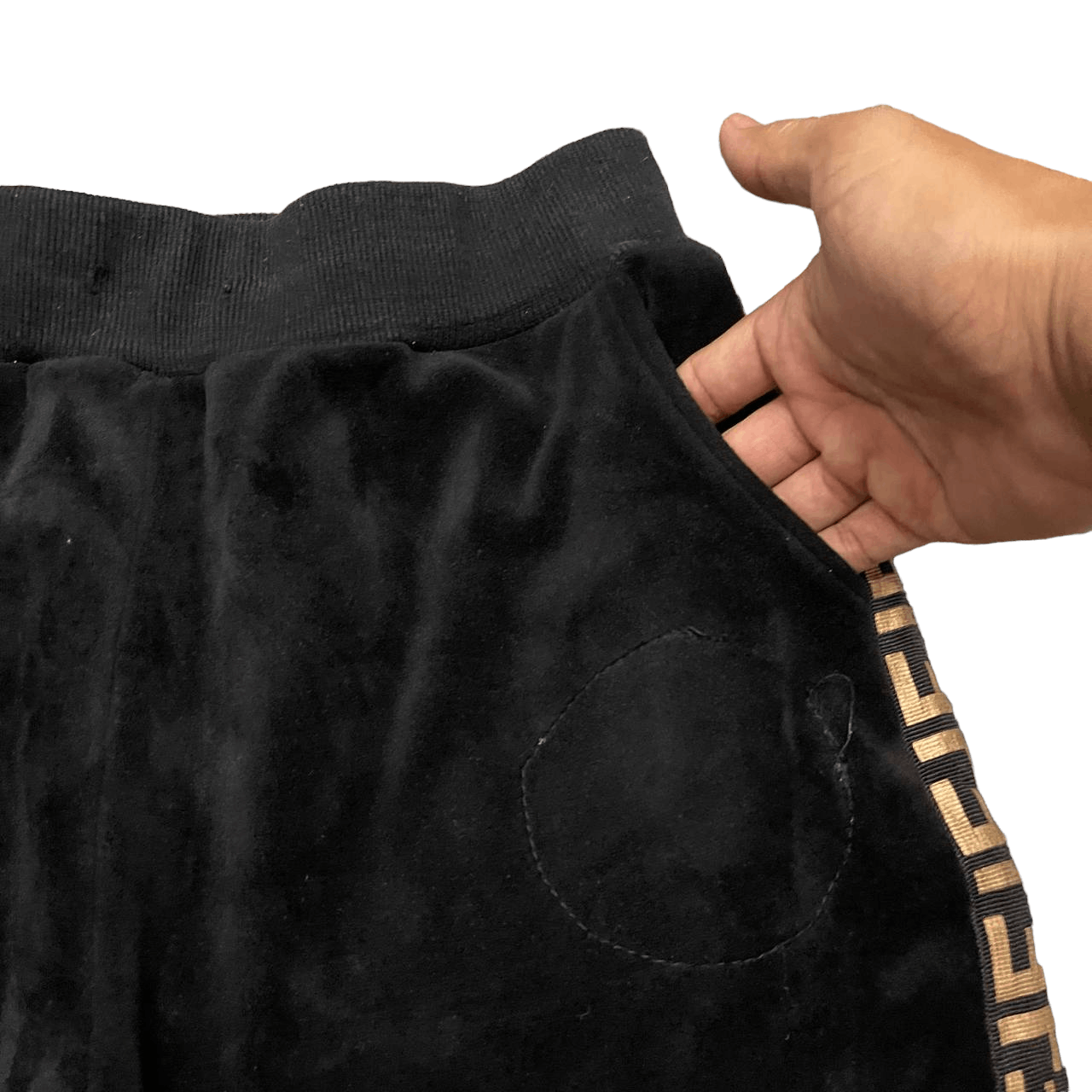 Japanese Brand Vintage Japanese Brand FF Logo Sipe Tape Velvet Sweatpants Size US 32 / EU 48 - 5 Thumbnail