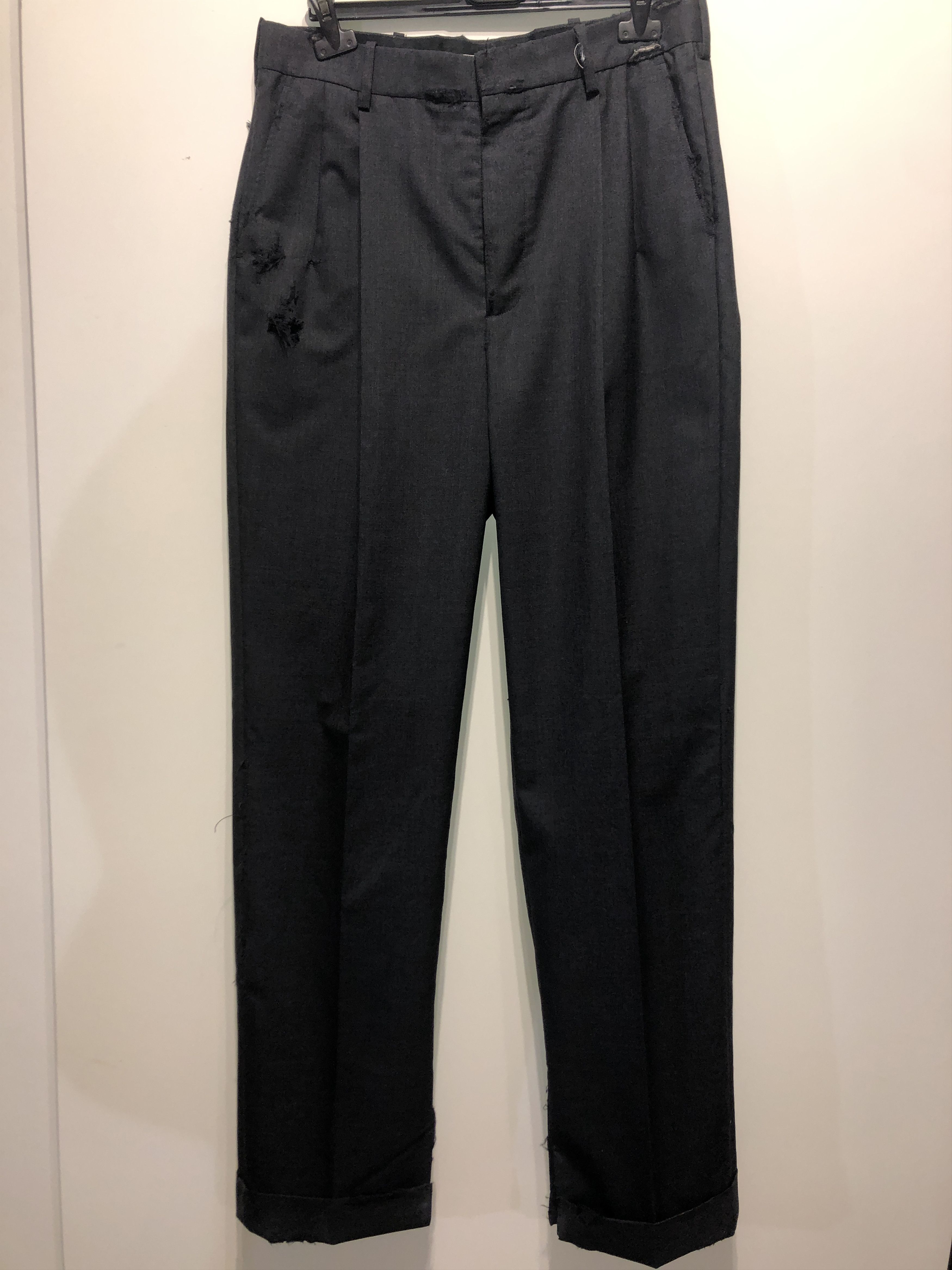Marni Ripped Pleated Trousers Size US 32 / EU 48 - 1 Thumbnail