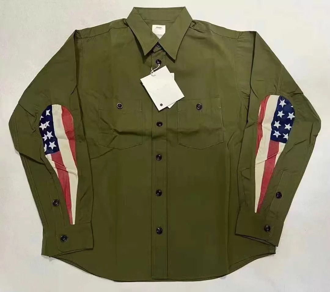 Visvim visvim 19aw usm albcoare l/s shirt beige/olive 1 Size US S / EU 44-46 / 1 - 1 Thumbnail