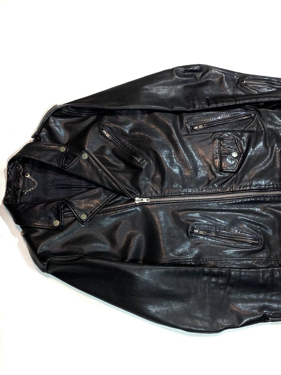 Sandro Sandro Paris Men Black Leather Jacket Biker Motorcycle Size US S / EU 44-46 / 1 - 7 Thumbnail