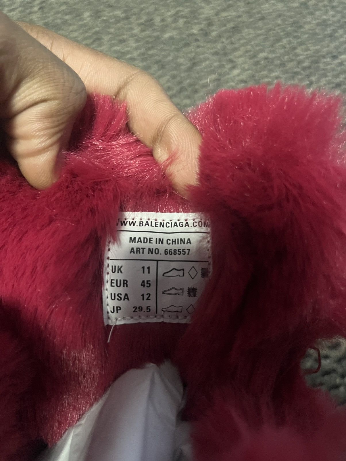 Balenciaga High Balenciaga Faux Fur Track Runner Size US 12 / EU 45 - 7 Thumbnail