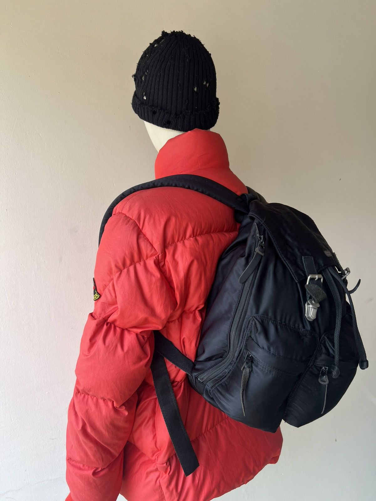 Barneys New York Vintage 90s Barneys New York Black Nylon Tactical Backpack Size ONE SIZE - 1 Thumbnail