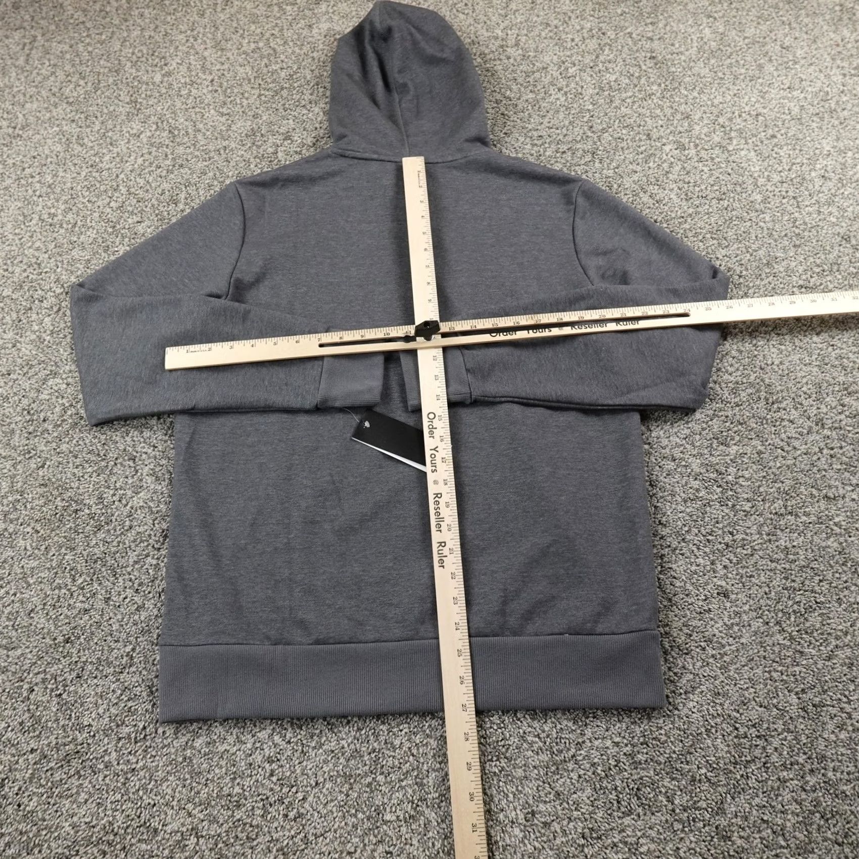 Adidas Nike Shirt Hoodie Mens M Gray Fleece Pullover Sweatshirt Athletic Gym Size US M / EU 48-50 / 2 - 6 Thumbnail