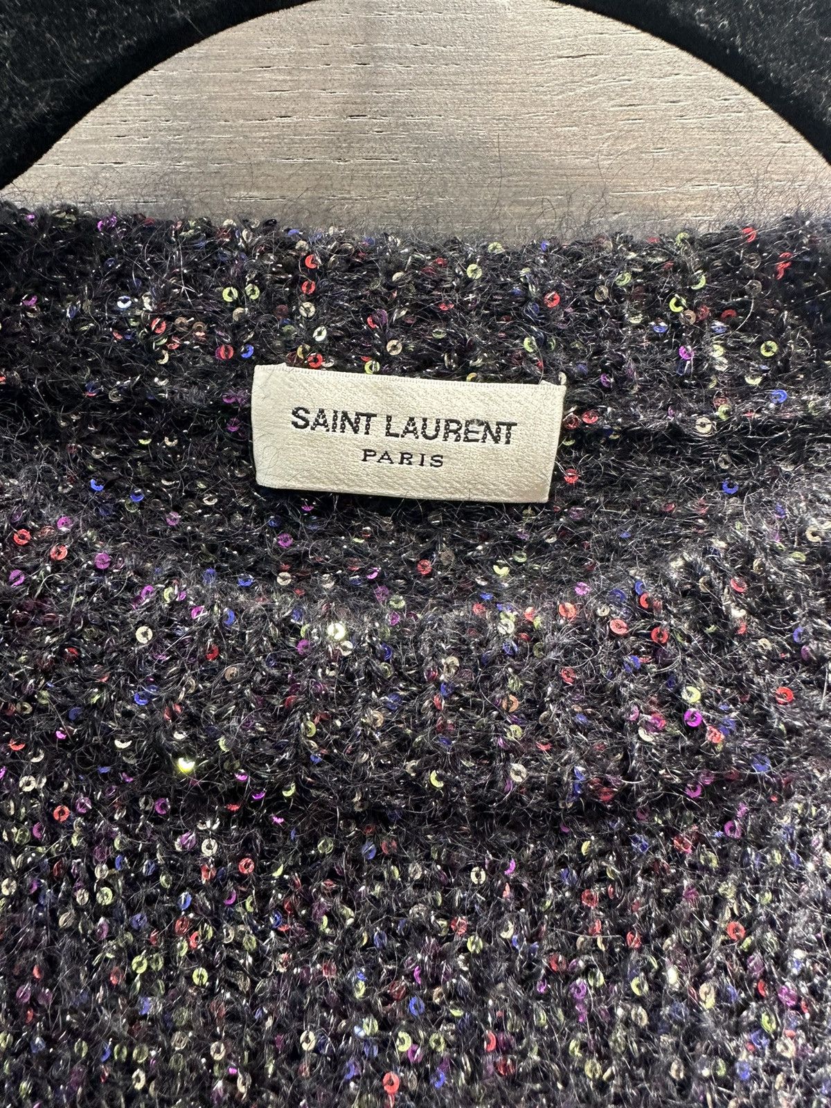 Saint Laurent Paris Saint Laurent Sparkle Mohair Sweater Size US S / EU 44-46 / 1 - 4 Thumbnail