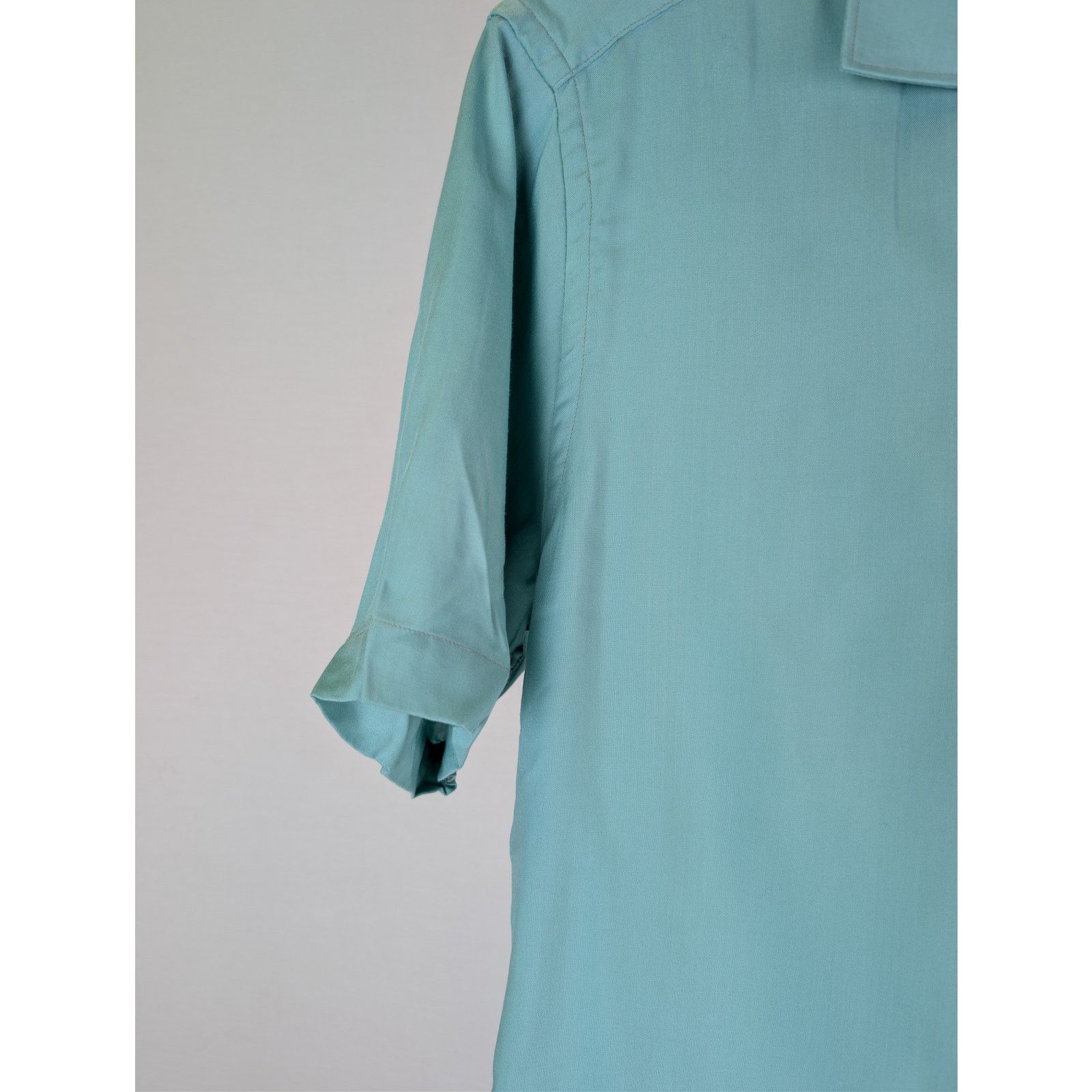 Gitman Bros. o1rshd1 CC20 Front Pocket Half Sleeve Button up Shirt Blue Size US S / EU 44-46 / 1 - 6 Thumbnail