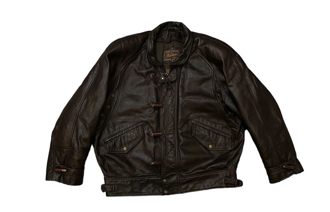 Vintage Redskins Vintage 90s Flight Bomber Leather Jacket | Grailed