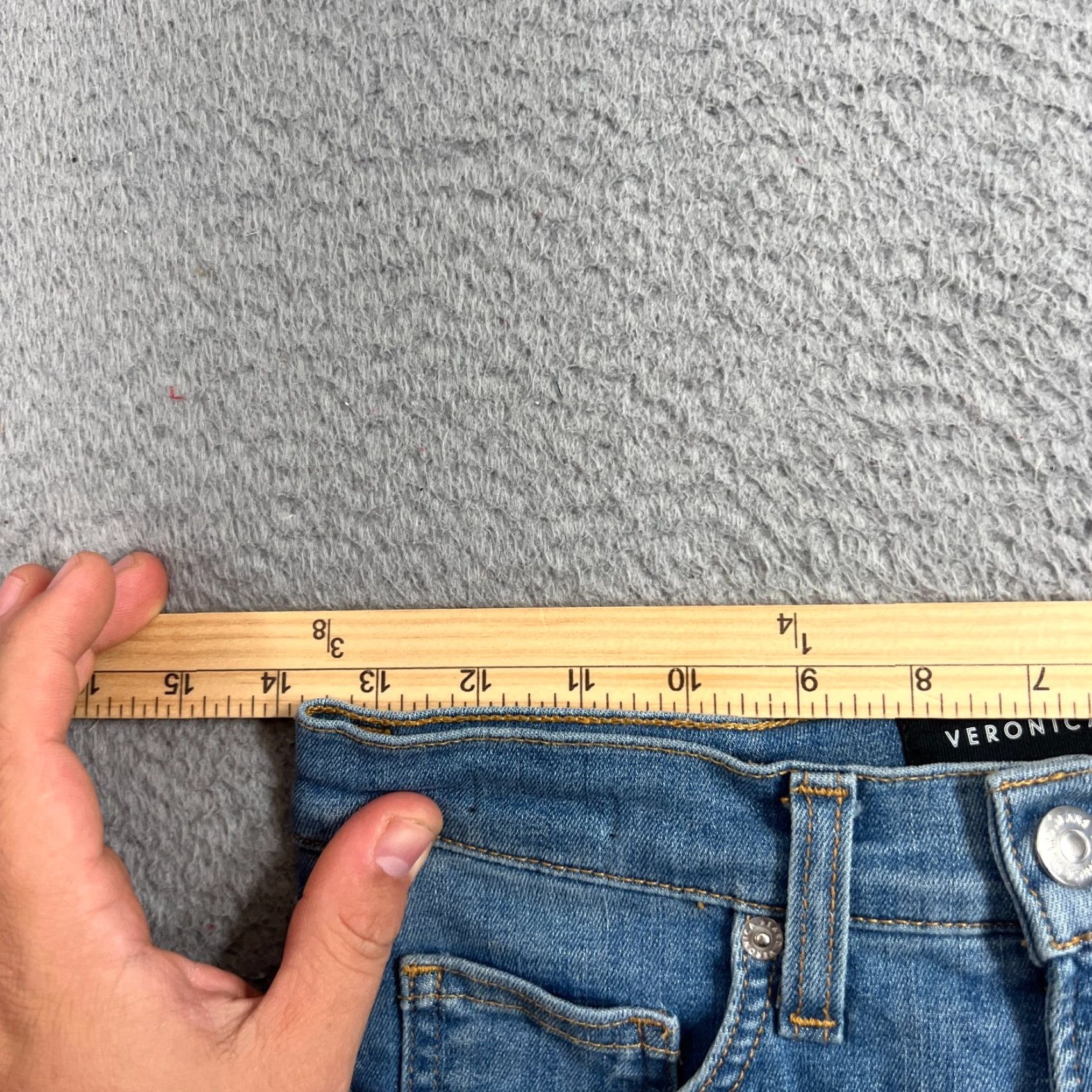 Veronica Beard VERONICA BEARD Carly Kick Flare High Rise Jeans Bright Blue Size 27 Made In USA USA Preppy Classic Designer Jeans Size 27" / US 4 / IT 40 - 5 Thumbnail