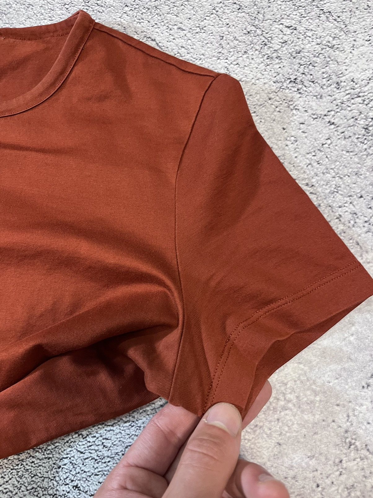 Loro Piana Loro Piana 2 Women T- Shirt Burnt Orange Cotton Knit Size 40 Size S / US 4 / IT 40 - 14 Thumbnail