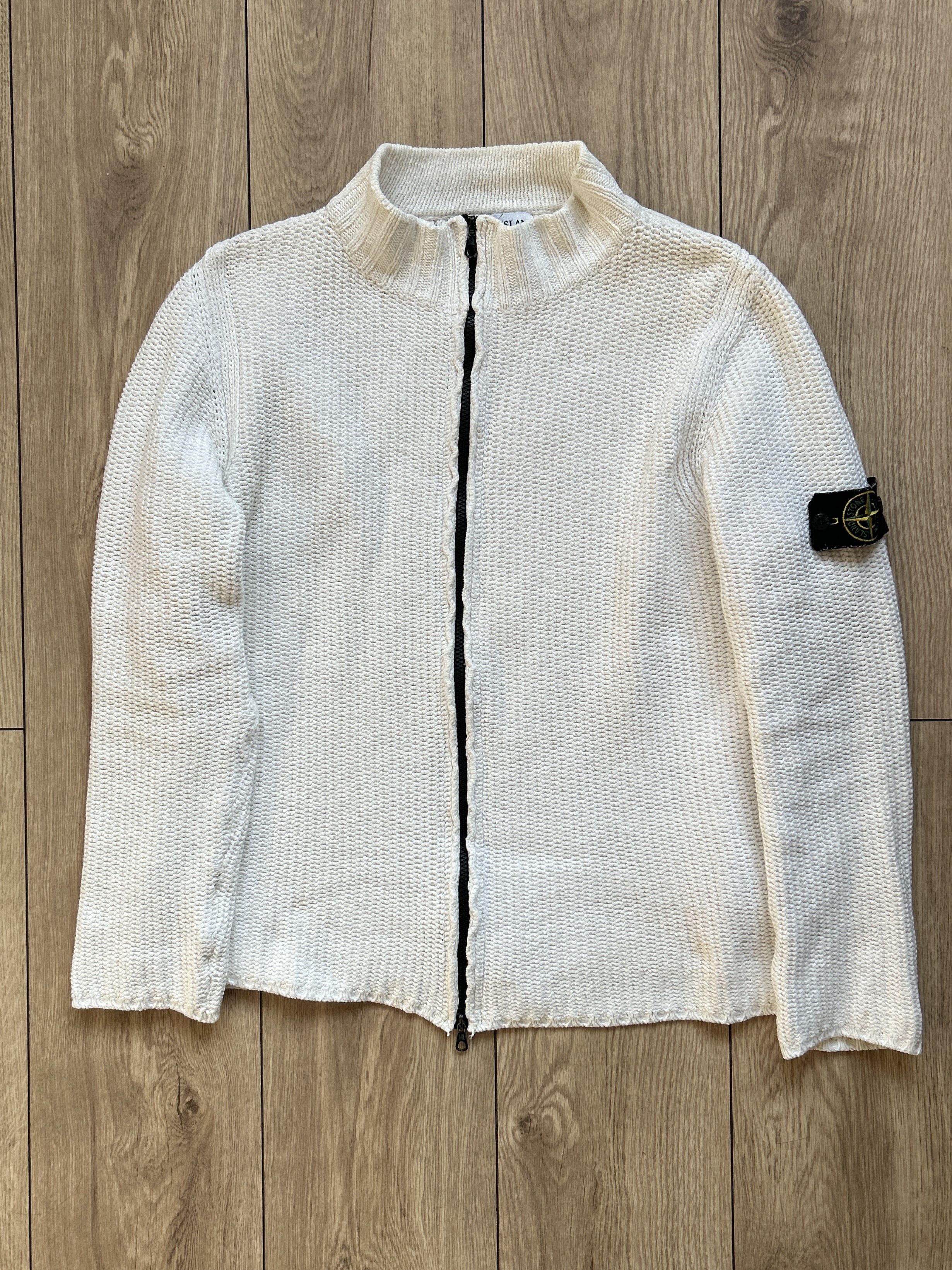 トップス 2003 STONE  DoubleZip Knit Sweat 2003 STONE ISLAND DoubleZip Knit Sweat Stone Island Vintage