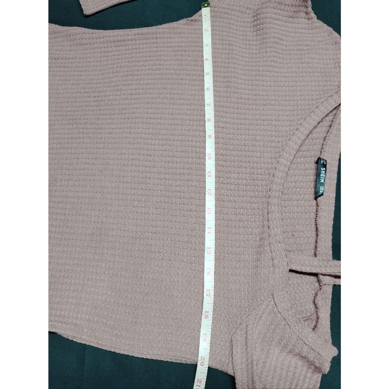 Shein SHEIN Dusty Pink Ribbed Knit Top With Cutout Shoulder Size M / US 6-8 / IT 42-44 - 5 Thumbnail