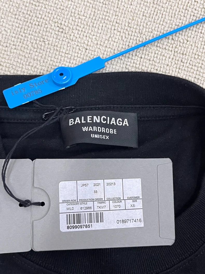 Balenciaga Balenciaga Mosaic Blur Logo BB Letters Loose Short Sleeve Size XS / US 0-2 / IT 36-38 - 5 Thumbnail