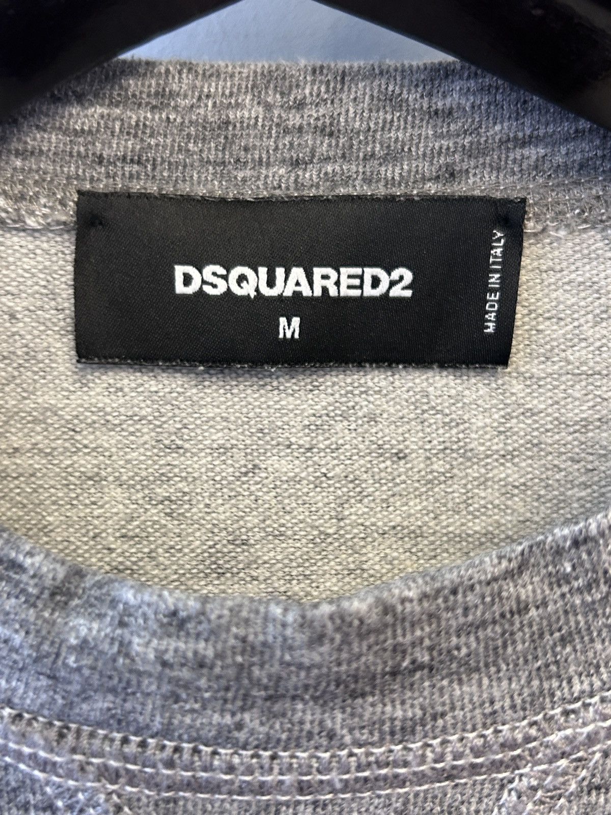 Dsquared2 Dsquared2 crewneck sweatshirt in grey marl with red logo M Size US M / EU 48-50 / 2 - 5 Thumbnail
