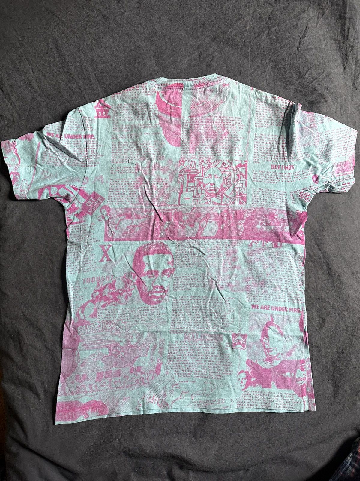 Supreme × Vintage Supreme S/S 2007 Malcolm X Newspaper Tee Size US L / EU 52-54 / 3 - 5 Thumbnail