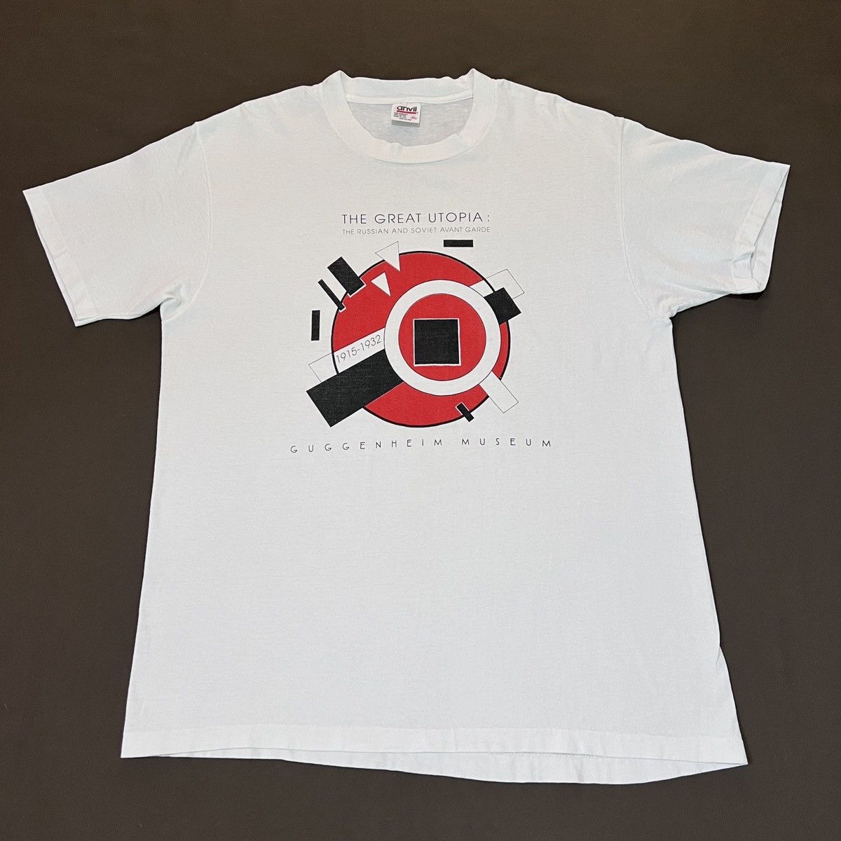Vintage Vintage 90s The Great Utopia Guggenheim Museum Promo Tee Size US XL / EU 56 / 4 - 2 Thumbnail