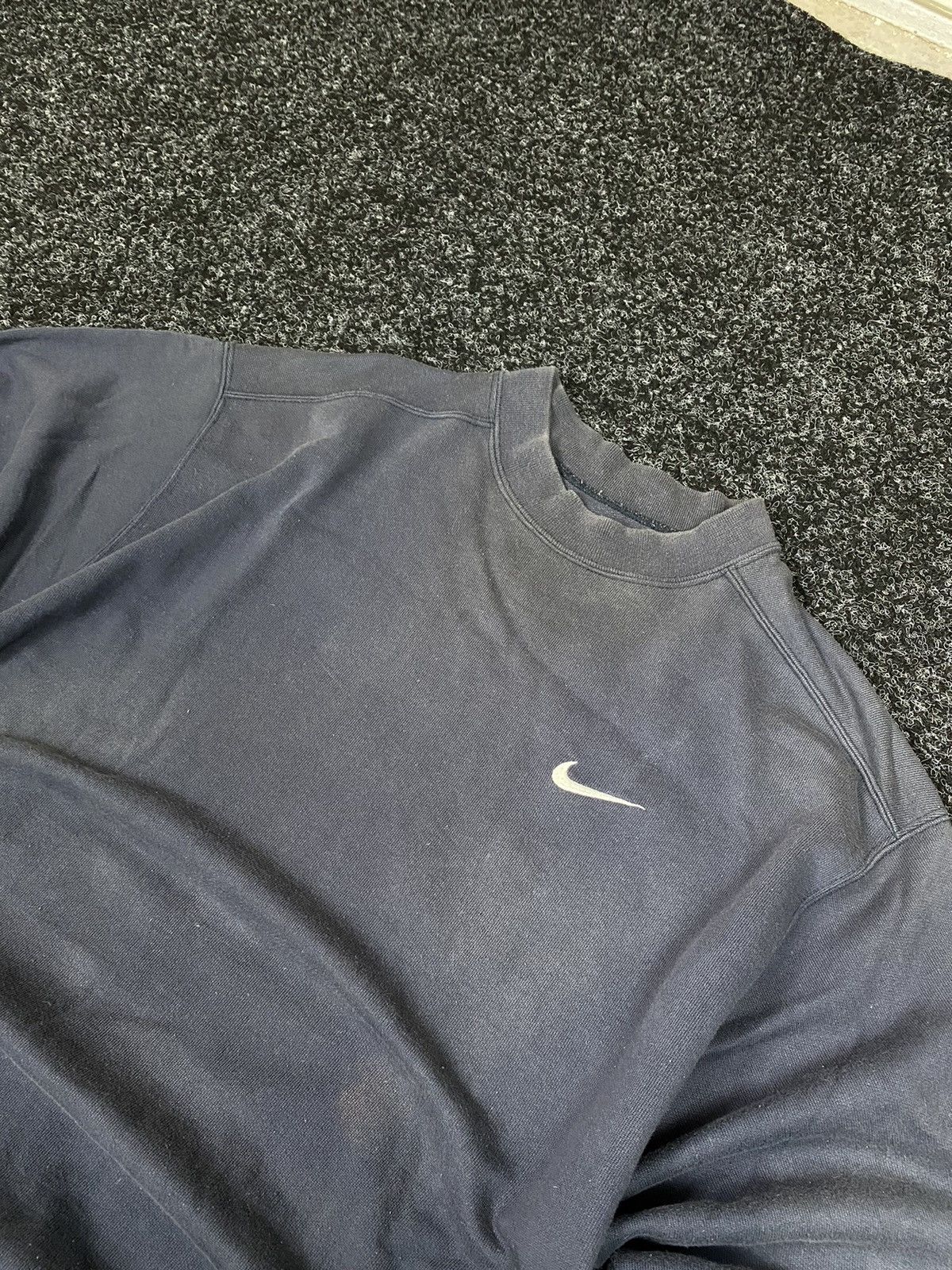 Vintage 🚨90s Faded Nike sweatshirt black/red tab rare Size US XL / EU 56 / 4 - 2 Thumbnail