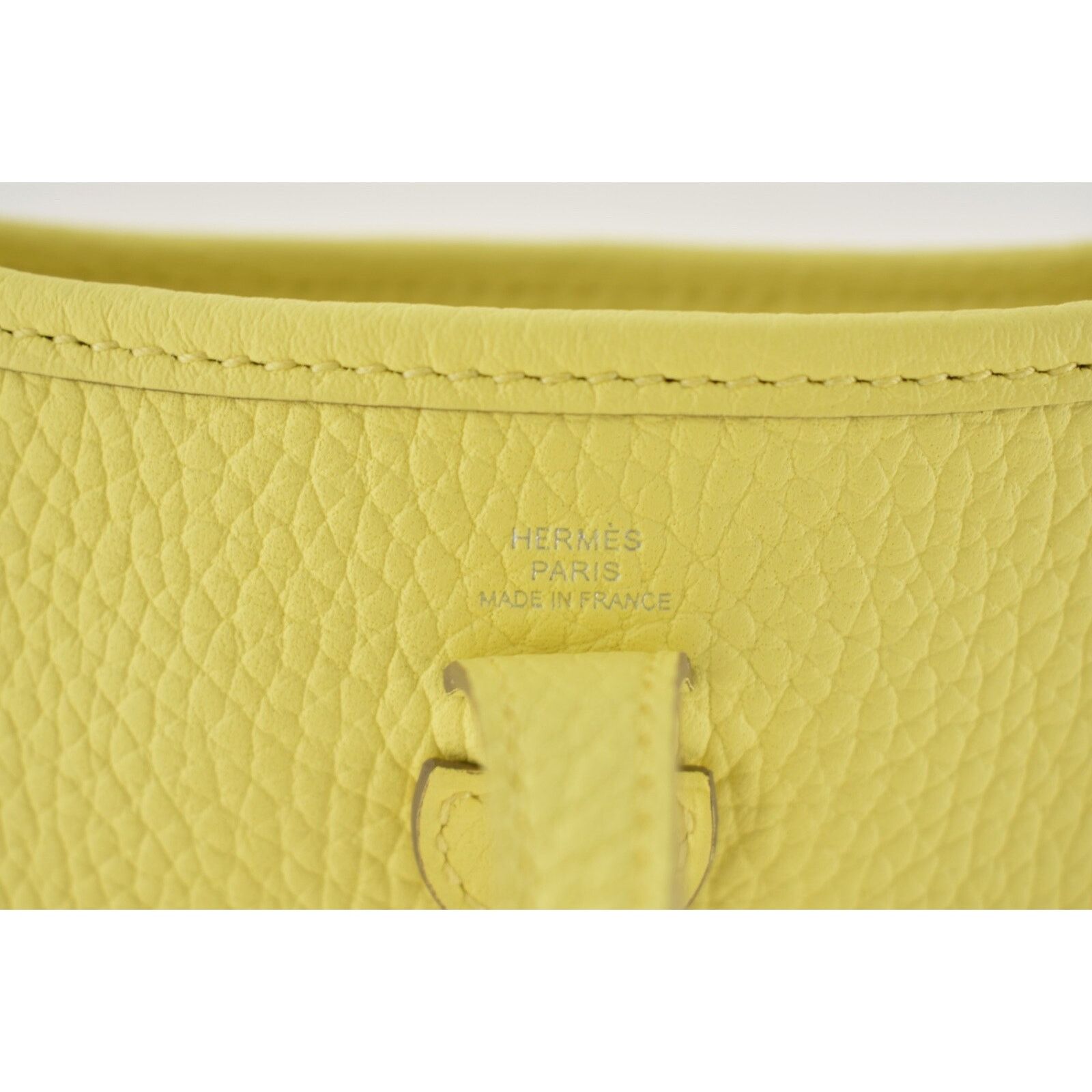 Hermes Hermes Mini Limoncello Yellow Leather Crossbody Shoulder Bag Size ONE SIZE - 8 Thumbnail