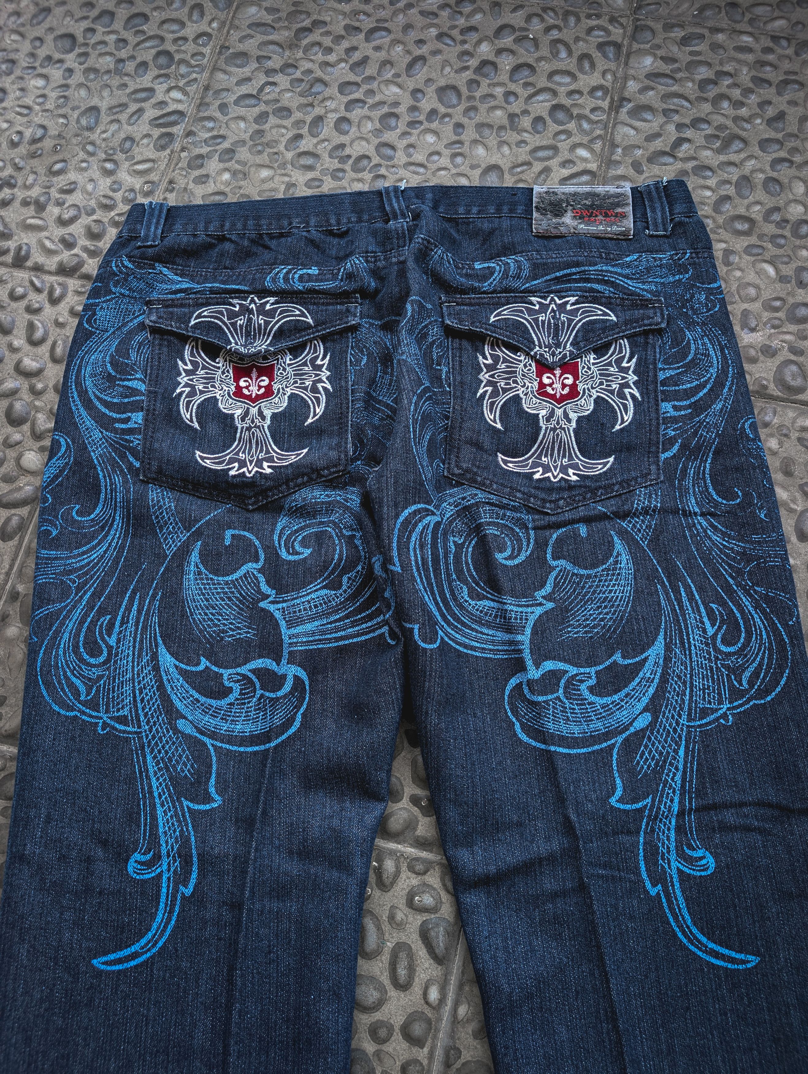 Affliction × Haunted Mound DWNTWN Jeans Tribal Not Affliction Not Southpole Not Xzavier Size US 42 / EU 58 - 2 Thumbnail