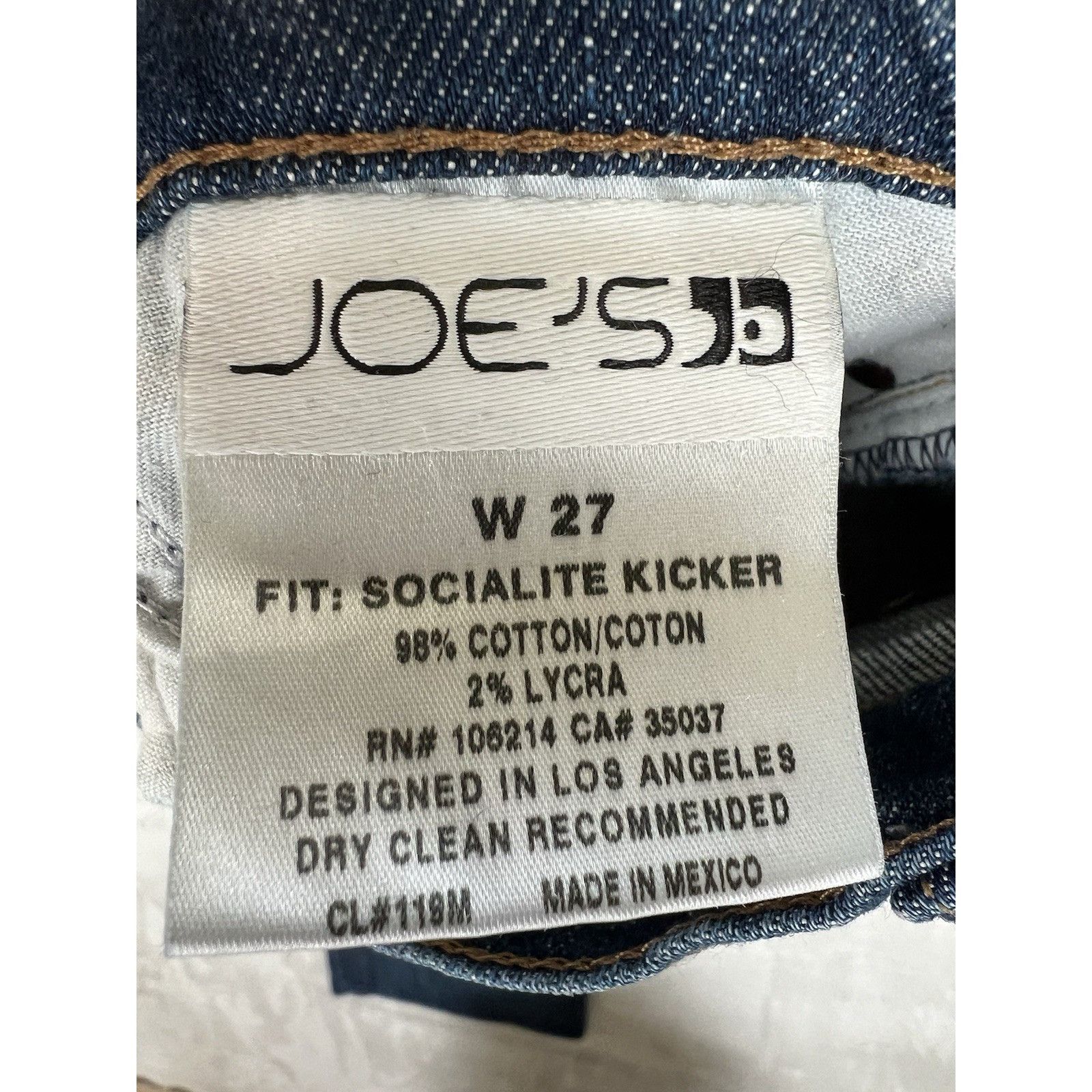 Joe's Joe’s Capri Jeans Socialite Kicker Women’s Size 27 Y2K Mediu Size 27" / US 4 / IT 40 - 6 Thumbnail