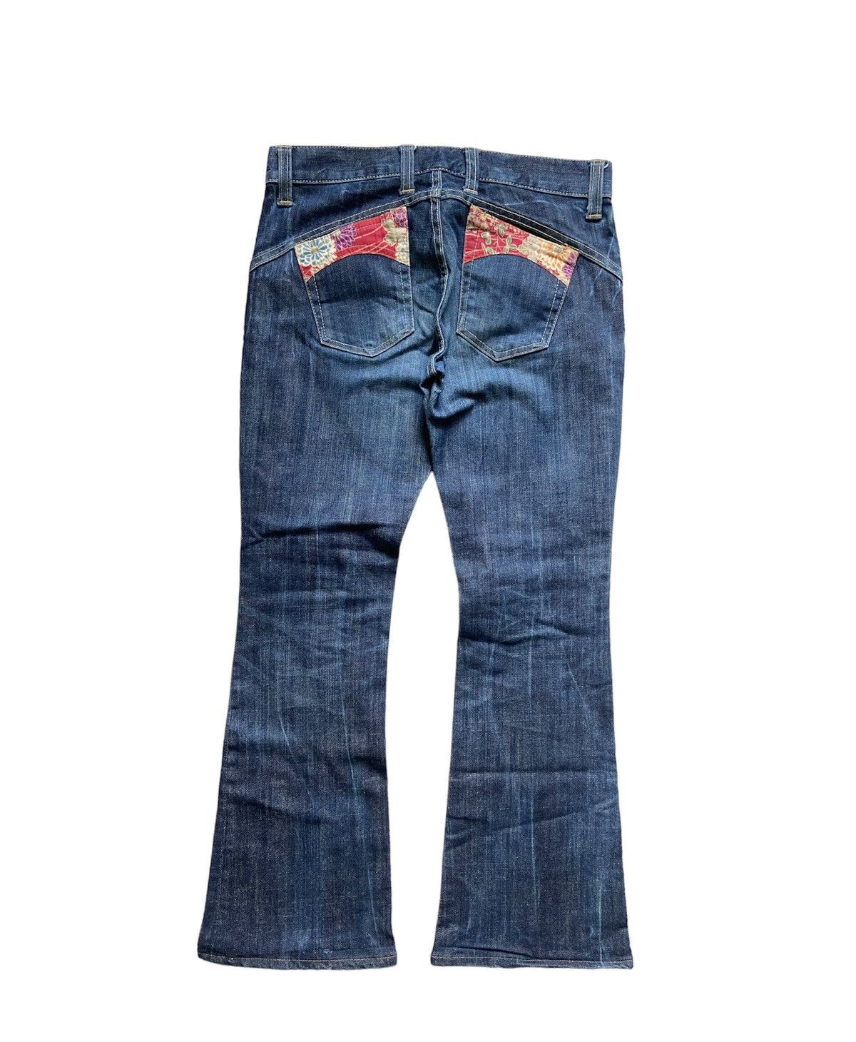 Eternal × If Six Was Nine × Japanese Brand Vintage Kula Brand By Eternal Japanese Motif Flare Pants Size US 32 / EU 48 - 4 Thumbnail