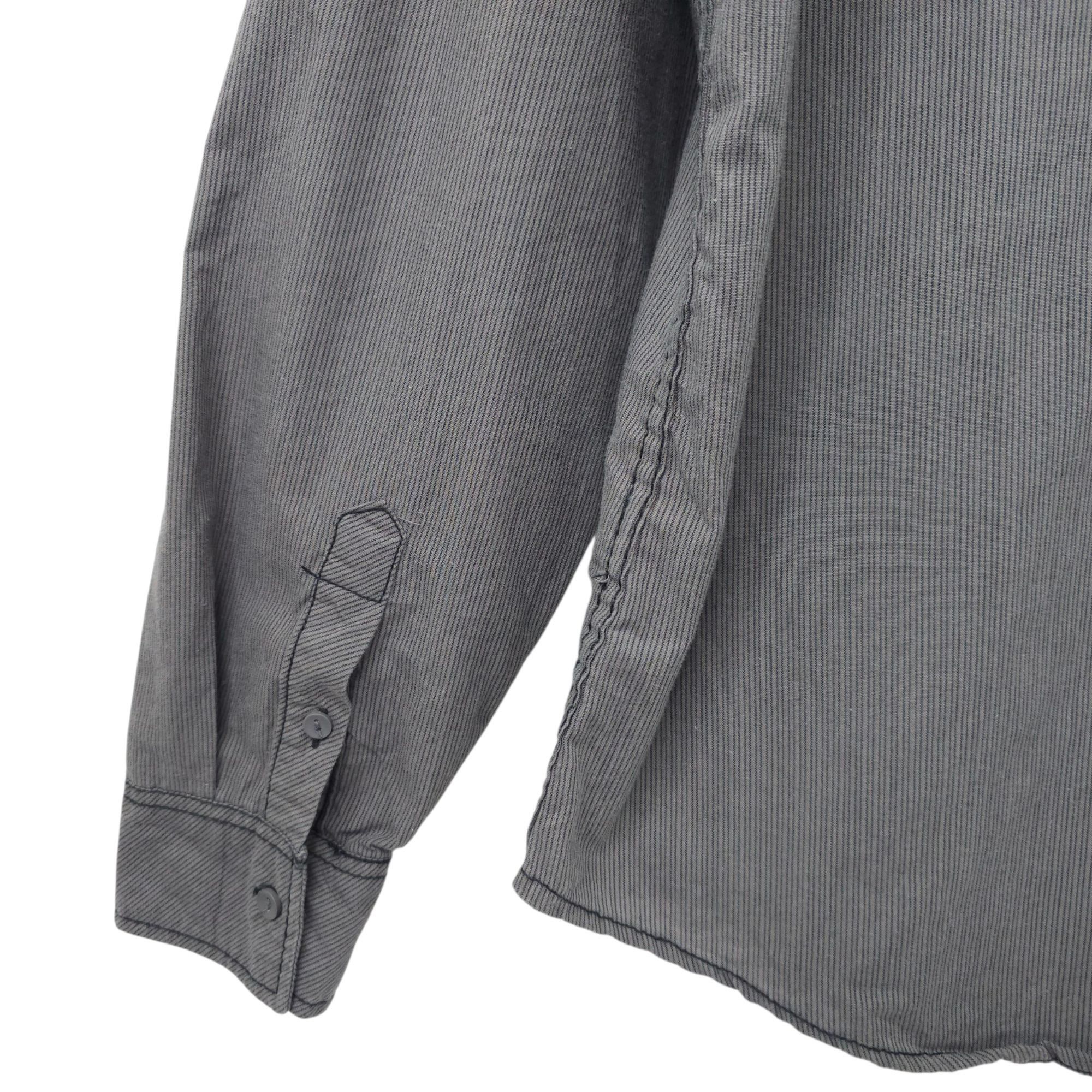 Carbon Carbon Slim Fit Button Front Shirt Mens XXL READ Tab Sleeve Size US XXL / EU 58 / 5 - 16 Thumbnail
