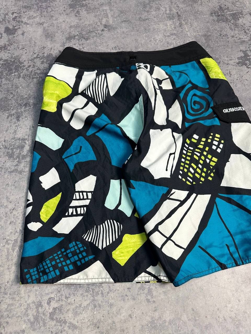 Quiksilver Vintage Y2K QuikSilver Big Spell Out Logo Board Shorts Size US 30 / EU 46 - 5 Thumbnail