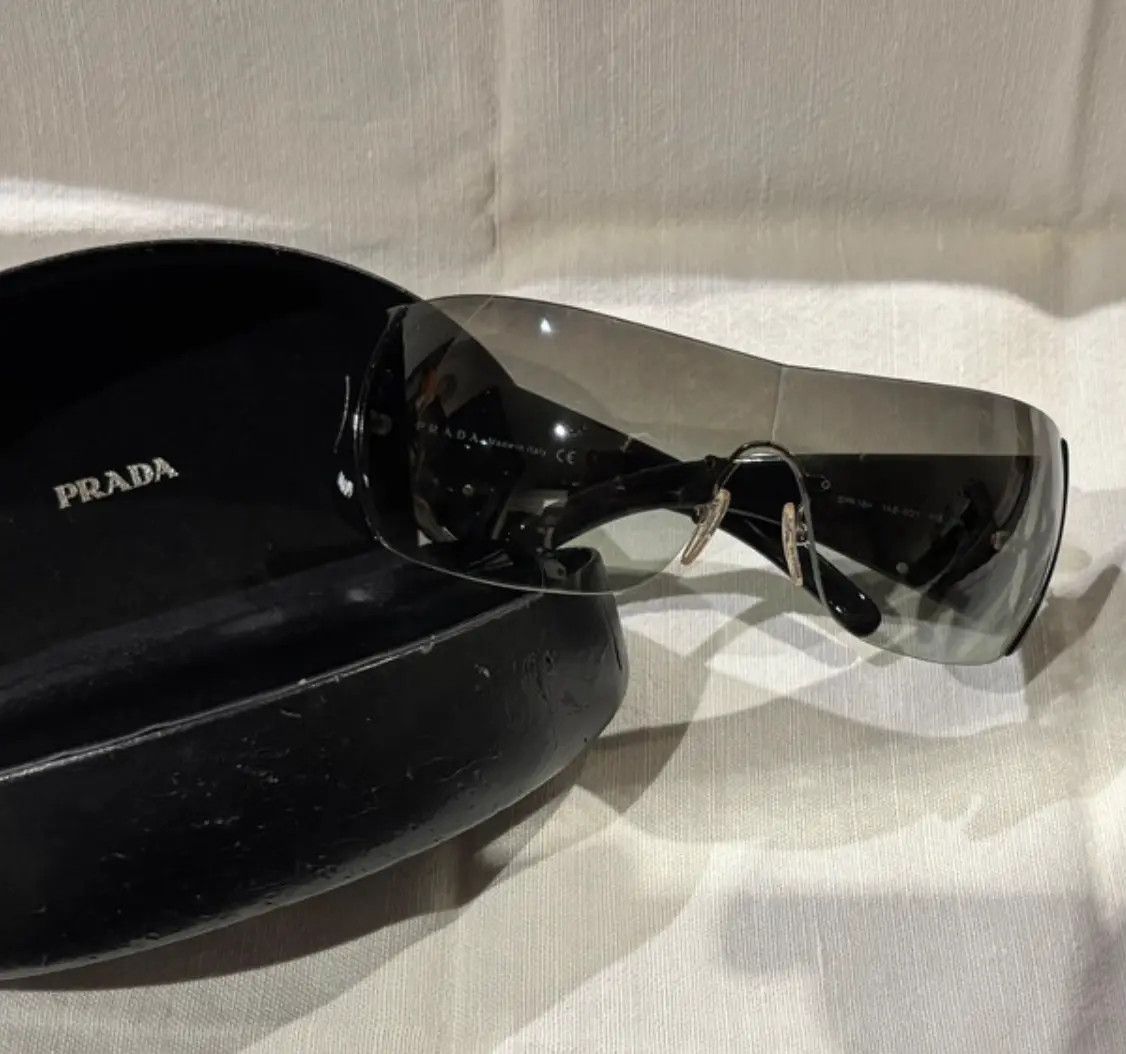 Prada PRADA Sunglasses Wrap Shield Mask Symbole Sport Red Tab Size ONE SIZE - 2 Thumbnail