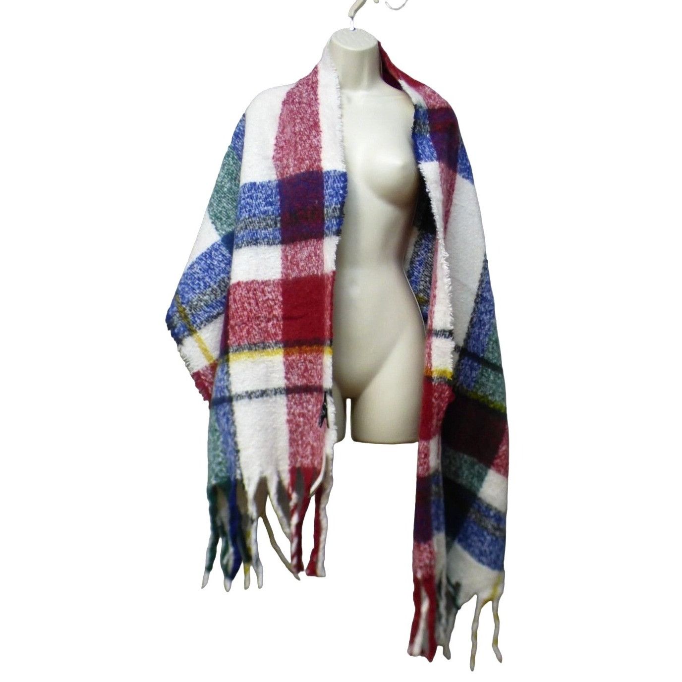 Other CEJON Women’s Plaid Pattern Oversized Blanket Wrap / Scarf, Size ONE SIZE - 4 Thumbnail