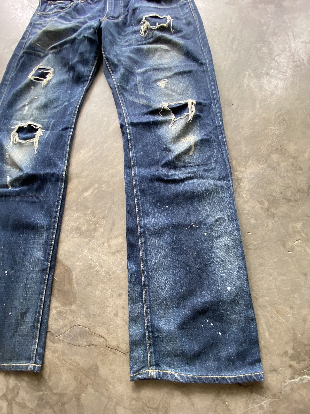 Japanese Brand Baggy Jeans Japanese Back Number Size US 36 / EU 52 - 4 Thumbnail