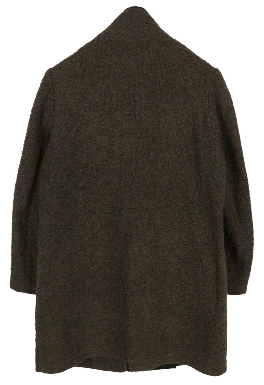 Maison Scotch XL Brown Wool Blend Buttoned Unlined Mid-Length Coat 86464 Size XL / US 12-14 / IT 48-50 - 2 Thumbnail