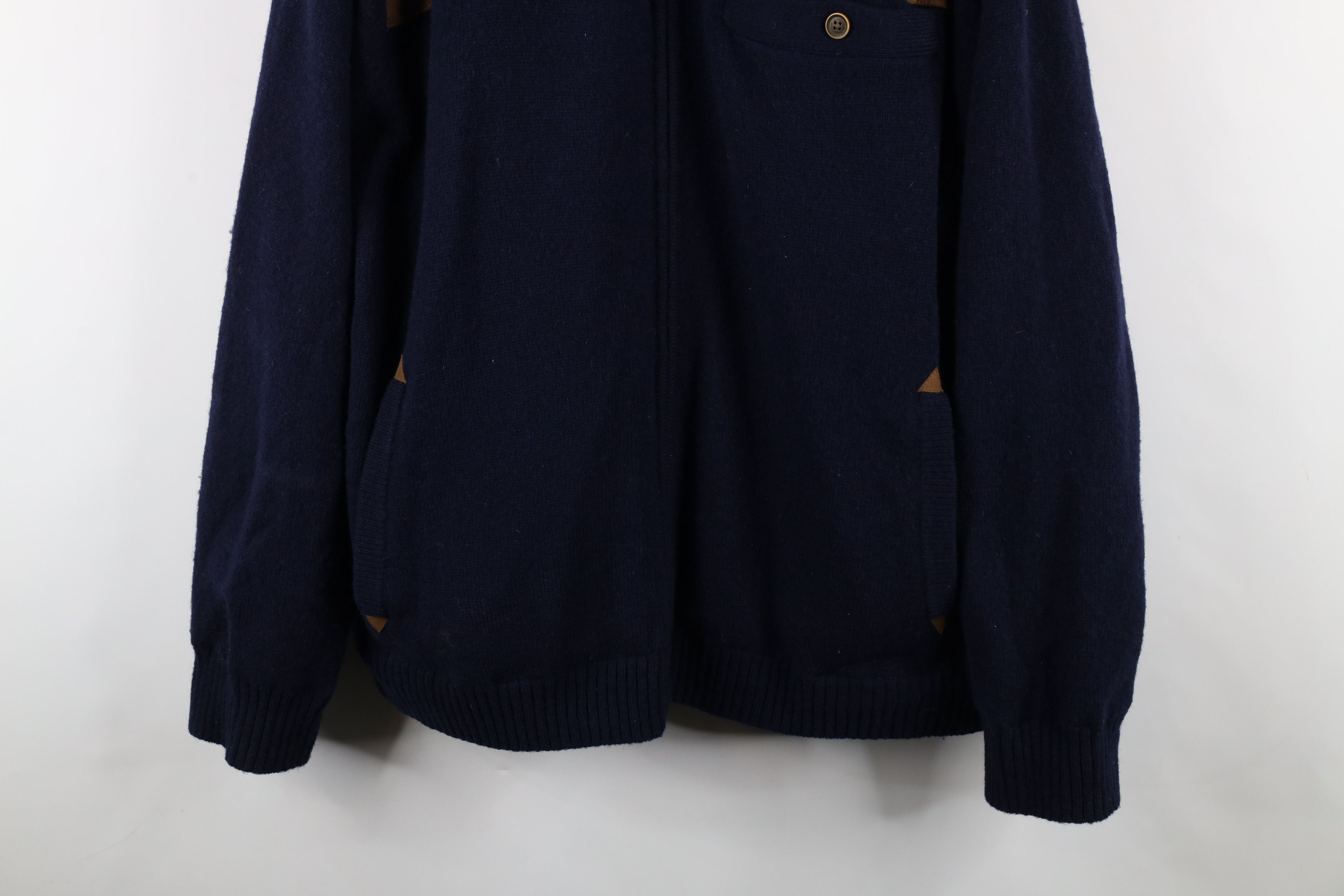 Duluth Trading Company × Vintage Duluth Trading Co Shetland Wool Full Zip Sweater Jacket Blue Size US XXL / EU 58 / 5 - 3 Thumbnail